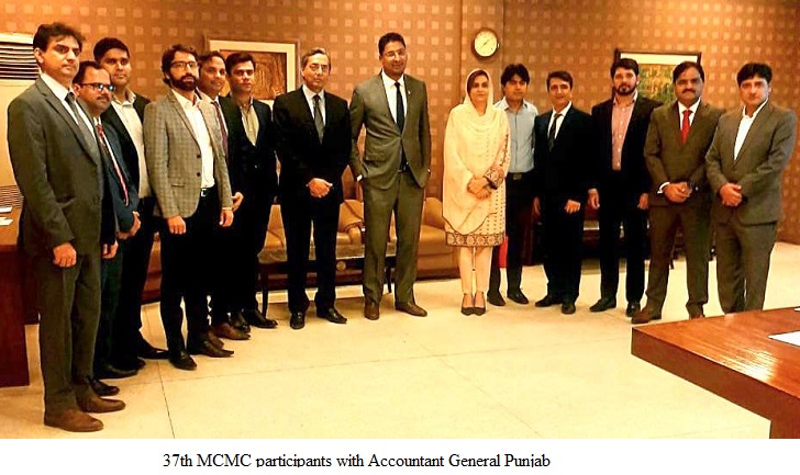 37th MCMC participants with Accountant General Punjab